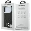Karl Lagerfeld MagSafe (Grained Embossed Ring & Kameo Logo) iPhone 18 Pro Max / 17 Pro Max (KLHMP18X6PWBKECK) tok, fekete