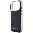 Karl Lagerfeld IML Rhinestones Allover Electroplated Logo iPhone 18 Pro / 17 Pro (KLHCP18L6HCRDKLK) tok, fekete