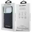 Karl Lagerfeld IML Rhinestones Allover Electroplated Logo iPhone 18 Pro / 17 Pro (KLHCP18L6HCRDKLK) tok, fekete