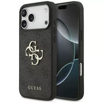   Guess (4G PU Big Logo) iPhone 18 Pro Max / 17 Pro Max (GUHCP18X4GMGGR) tok, fekete