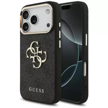   Guess (PU W/ Big 4G Classic Logo) iPhone 18 Pro / 17 Pro (GUHCP18L4GMGCGR) tok, fekete-arany