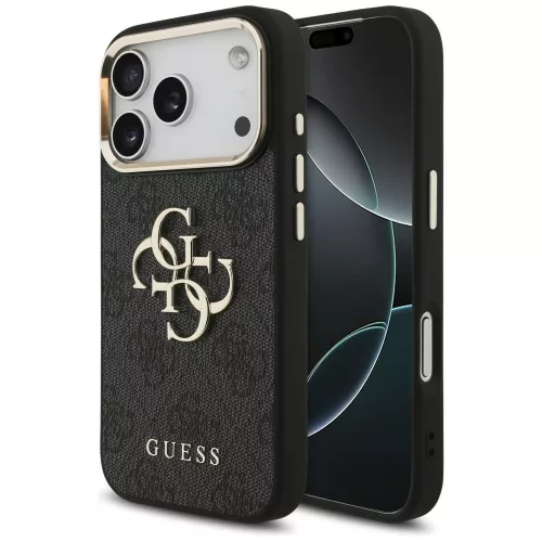 Guess (PU W/ Big 4G Classic Logo) iPhone 18 Pro / 17 Pro (GUHCP18L4GMGCGR) tok, fekete-arany