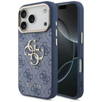   Guess 4G Big 4G Classic Logo iPhone 18 Pro (GUHCP18L4GMGCBL) tok, kék-arany
