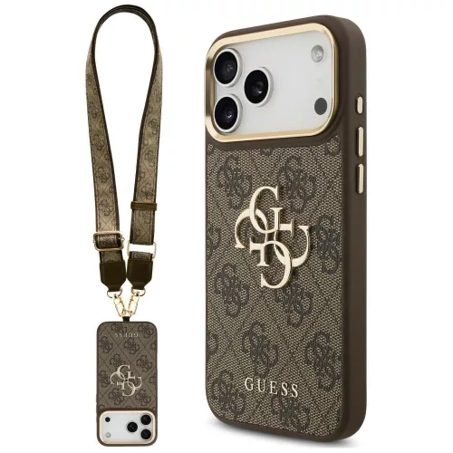 Guess 4G Big 4G Classic Logo Big Strap Metal Buttons iPhone 18 Pro Max / 17 Pro Max (GUHCP18XP4G4BCSW) tok, barna