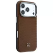 Mercedes Leather Semi Wrap Wood Effect MagSafe Camel iPhone 18 Pro Max / 17 Pro Max (MEHMP18X25PFWWPCA) tok, barna