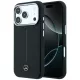 Mercedes Leather Semi Wrap Iconic Line MagSafe iPhone 18 Pro / 17 Pro (MEHMP18L25PFWSTK) tok, fekete
