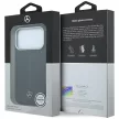Mercedes Leather Semi Wrap Iconic Line MagSafe iPhone 18 Pro Max / 17 Pro Max (MEHMP18X25PFWSTK) tok, fekete