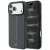 Mercedes Leather Semi WrapIconic Line MagSafe iPhone 18 Pro / 17 Pro (MEHMP18L25PFWSTA) tok, antracit