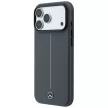 Mercedes Leather Semi WrapIconic Line MagSafe iPhone 18 Pro Max / 17 Pro Max (MEHMP18X25PFWSTA) tok, antracit