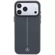 Mercedes Leather Semi WrapIconic Line MagSafe iPhone 18 Pro Max / 17 Pro Max (MEHMP18X25PFWSTA) tok, antracit