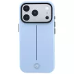 Mercedes Leather Semi Wrap Iconic Line MagSafe iPhone 18 Pro / 17 Pro (MEHMP18L25PFWSTB) tok, kék