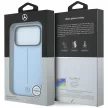 Mercedes Leather Semi Wrap Iconic Line MagSafe iPhone 18 Pro / 17 Pro (MEHMP18L25PFWSTB) tok, kék