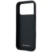 Mercedes Leather Semi Wrap Iconic Line MagSafe iPhone 18 Pro / 17 Pro (MEHMP18L25PFWSTR) tok, bordó