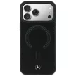 Mercedes Leather 3D MagSafe iPhone 18 Pro / 17 Pro (MEHMP18L25PEMMOK) tok, fekete