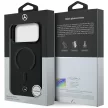 Mercedes Leather 3D MagSafe iPhone 18 Pro / 17 Pro (MEHMP18L25PEMMOK) tok, fekete
