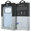 Mercedes Leather 3D MagSafe iPhone 18 Pro / 17 Pro (MEHMP18L25PEMMOB) tok, kék