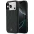 Mercedes Leather Crossed Lines MagSafe iPhone 18 Pro / 17 Pro (MEHMP18L25PSECLK) tok, fekete
