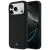 Mercedes Leather Crossed Lines MagSafe iPhone 18 Pro Max / 17 Pro Max (MEHMP18X25PSECLK) tok, fekete