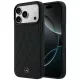 Mercedes Leather Crossed Lines MagSafe iPhone 18 Pro Max / 17 Pro Max (MEHMP18X25PSECLK) tok, fekete
