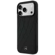 Mercedes Leather Crossed Lines MagSafe iPhone 18 Pro Max / 17 Pro Max (MEHMP18X25PSECLK) tok, fekete