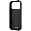 Mercedes Leather Crossed Lines MagSafe iPhone 18 Pro Max / 17 Pro Max (MEHMP18X25PSECLK) tok, fekete