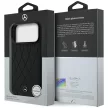 Mercedes Leather Crossed Lines MagSafe iPhone 18 Pro Max / 17 Pro Max (MEHMP18X25PSECLK) tok, fekete