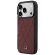 Mercedes Leather Crossed Lines MagSafe iPhone 18 Pro Max / 17 Pro Max (MEHMP18X25PSECLR) tok, bordó