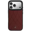 Mercedes Leather Crossed Lines MagSafe iPhone 18 Pro Max / 17 Pro Max (MEHMP18X25PSECLR) tok, bordó