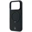 Mercedes LeatherRing St MagSafe iPhone 18 Pro / 17 Pro (MEHMP18L25PRSMOK) tok, fekete