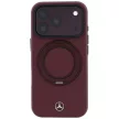 Mercedes LeatherRing St MagSafe iPhone 18 Pro / 17 Pro (MEHMP18L25PRSMOR) tok, bordó