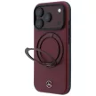 Mercedes LeatherRing St MagSafe iPhone 18 Pro Max / 17 Pro Max (MEHMP18X25PRSMOR) tok, bordó
