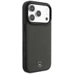 Mercedes Leather MeshBow Line MagSafe iPhone 18 Pro / 17 Pro (MEHMP18L25PMERCA) tok, antracit