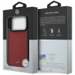 Mercedes Leather MeshBow Line MagSafe iPhone 18 Pro Max / 17 Pro Max (MEHMP18X25PMERCR) tok, bordó