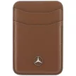 Mercedes Grill Pattern & Card Wallet Leather MagSafe Camel iPhone 18 Pro Max / 17 Pro Max (MEHMBWP18X25PWPCA) tok, barna