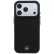 Mercedes Grill Pattern Card Wallet Leather MagSafe iPhone 18 Pro Max / 17 Pro Max (MEHMBWP18X25PWPK) tok, fekete
