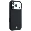 Mercedes Grill Pattern Card Wallet Leather MagSafe iPhone 18 Pro Max / 17 Pro Max (MEHMBWP18X25PWPK) tok, fekete