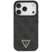 Guess Leather 4G Triangle Strass MagSafe iPhone 18 Pro / 17 Pro (GUHMP18LP4TDPLK) tok, fekete