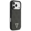 Guess Leather 4G Triangle Strass MagSafe iPhone 18 Pro / 17 Pro (GUHMP18LP4TDPLK) tok, fekete