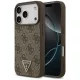 Guess Leather 4G Triangle Strass MagSafe iPhone 18 Pro / 17 Pro (GUHMP18LP4TDPW) tok, barna