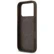 Guess Leather 4G Triangle Strass MagSafe iPhone 18 Pro / 17 Pro (GUHMP18LP4TDPW) tok, barna