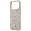 Guess Leather 4G Triangle Strass MagSafe iPhone 18 Pro / 17 Pro (GUHMP18LP4TDPP) tok, rózsaszín