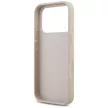 Guess Leather 4G Triangle Strass MagSafe iPhone 18 Pro / 17 Pro (GUHMP18LP4TDPP) tok, rózsaszín
