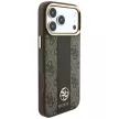 Guess 4GStripe Round Classic Logos MagSafe iPhone 18 Pro / 17 Pro (GUHMP18L6P4G4RCW) tok, barna