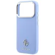 Guess Saffiano Small 4G & Classic Logo MagSafe iPhone 18 Pro / 17 Pro (GUHMP18L6PSA4DMB) tok, világoskék