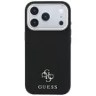 Guess Saffiano Small 4G & Classic Logo MagSafe iPhone 18 Pro Max / 17 Pro Max (GUHMP18X6PSA4DMK) tok, fekete