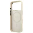 Guess Saffiano Small 4G & Classic Logo MagSafe iPhone 18 Pro / 17 Pro (GUHMP18L6PSA4DME) tok, bézs