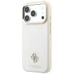 Guess Saffiano Small 4G & Classic Logo MagSafe iPhone 18 Pro Max / 17 Pro Max (GUHMP18X6PSA4DME) tok, bézs