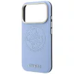 Guess Perforated 4G Gold Logo MagSafe iPhone 18 Pro / 17 Pro (GUHMP18L6PS4SRGB) tok, világoskék