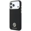 Guess Grained Round Strass Logo MagSafe iPhone 18 Pro / 17 Pro (GUHMP18L6PSRMDEK) tok, fekete