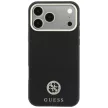 Guess Grained Round Strass Logo MagSafe iPhone 18 Pro / 17 Pro (GUHMP18L6PSRMDEK) tok, fekete